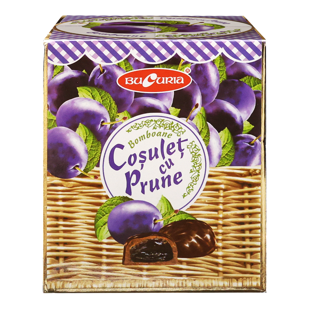 Candy Gift-Box Basket – With Plum – 200 gr